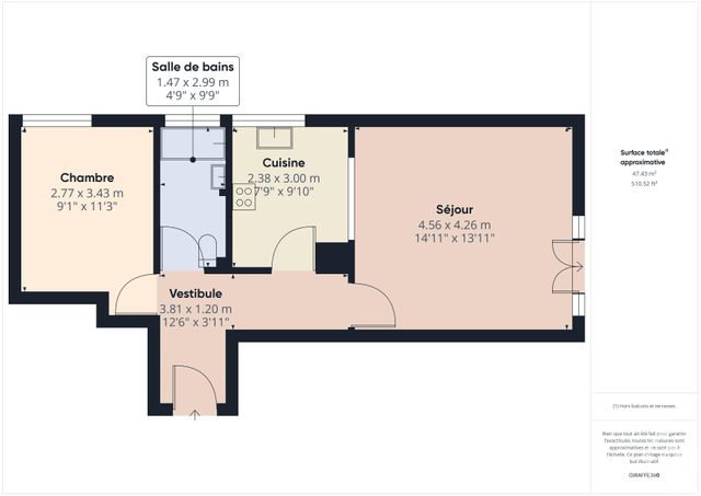 Appartement F2 à louer - 2 pièces - 47.63 m2 - BOULOGNE BILLANCOURT - 92 - ILE-DE-FRANCE - Century 21 Prestimmo Conseil