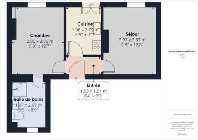 Appartement T2 à louer - 2 pièces - 35.32 m2 - BOULOGNE BILLANCOURT - 92 - ILE-DE-FRANCE - Century 21 Prestimmo Conseil