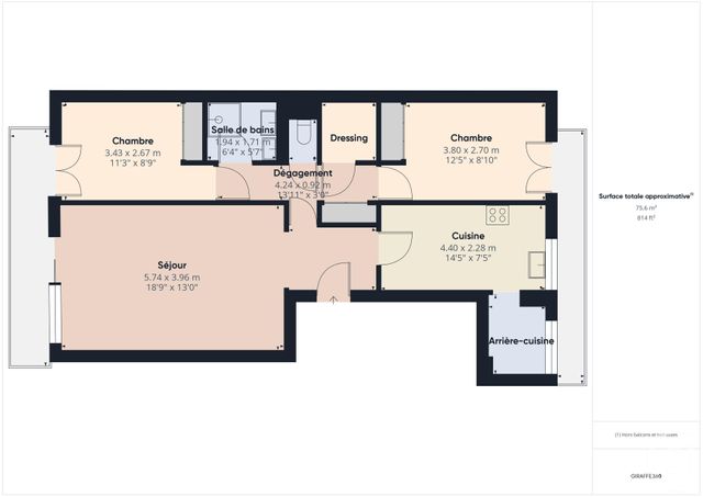 Appartement F3 à vendre - 3 pièces - 75.74 m2 - BOULOGNE BILLANCOURT - 92 - ILE-DE-FRANCE - Century 21 Prestimmo Conseil